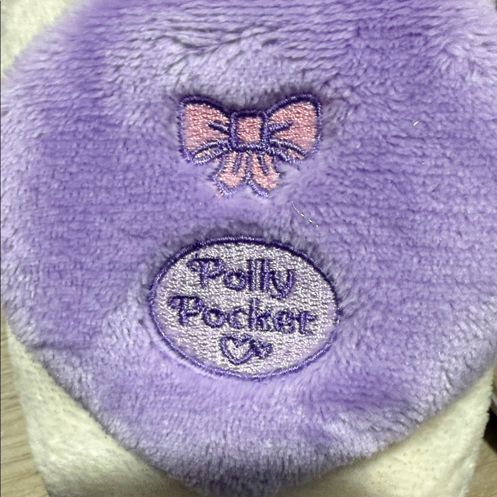 Polly Pocket Women's Cream Slippers with Pink & Purple Accents - Picture 2 of 9